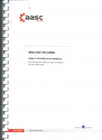 BCTC Kiểm toán năm 2018